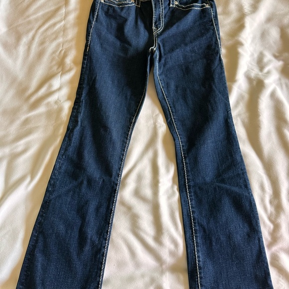 True Religion Dark Blue Boot Cut Jeans - Picture 1 of 5